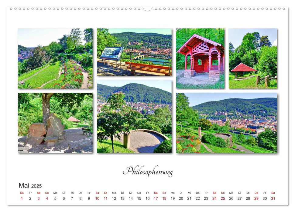 Heidelberg Fotocollagen (CALVENDO Premium Wandkalender 2025)