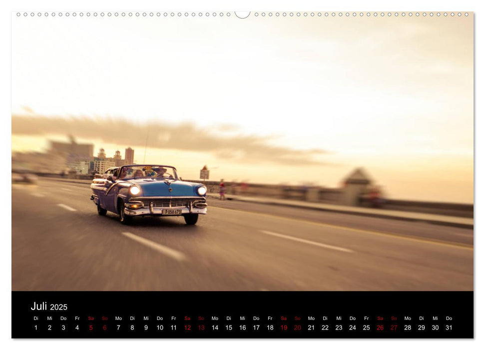 Cuba mobil - Kuba Autos (CALVENDO Premium Wandkalender 2025)