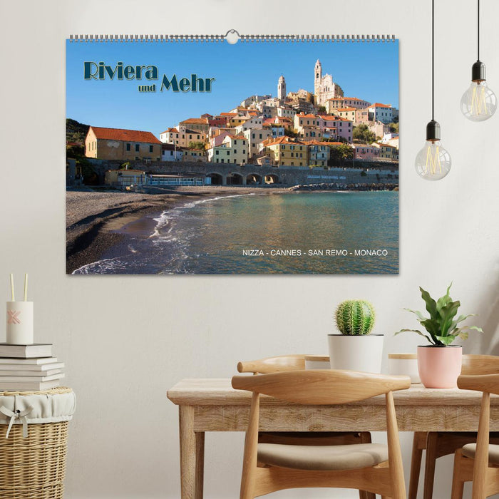 Riviera und Mehr - Nizza, Cannes, San Remo, Monaco (CALVENDO Wandkalender 2025)