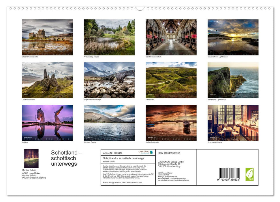 Schottland – schottisch unterwegs (CALVENDO Premium Wandkalender 2025)