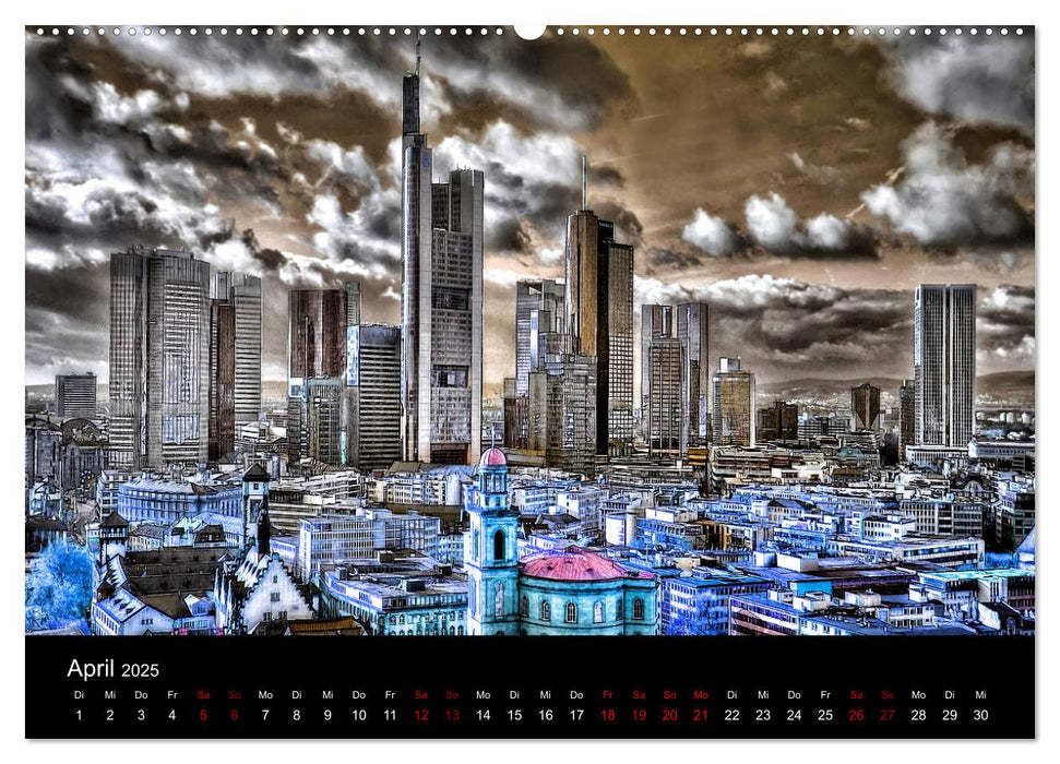 Frankfurt künstlerisch (CALVENDO Premium Wandkalender 2025)