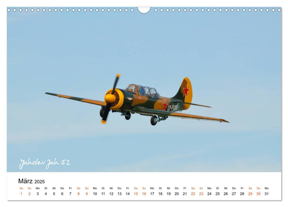 Die Faszination. Flugzeuge am Himmel (CALVENDO Wandkalender 2025)