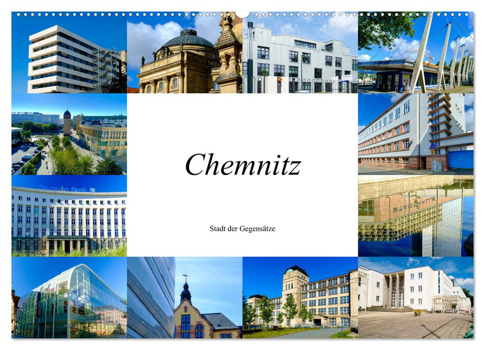 Chemnitz - Stadt der Gegensätze (CALVENDO Wandkalender 2025)