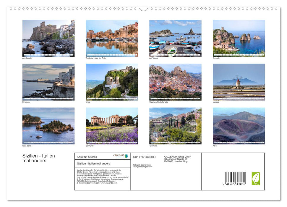 Sizilien - Italien mal anders (CALVENDO Premium Wandkalender 2025)