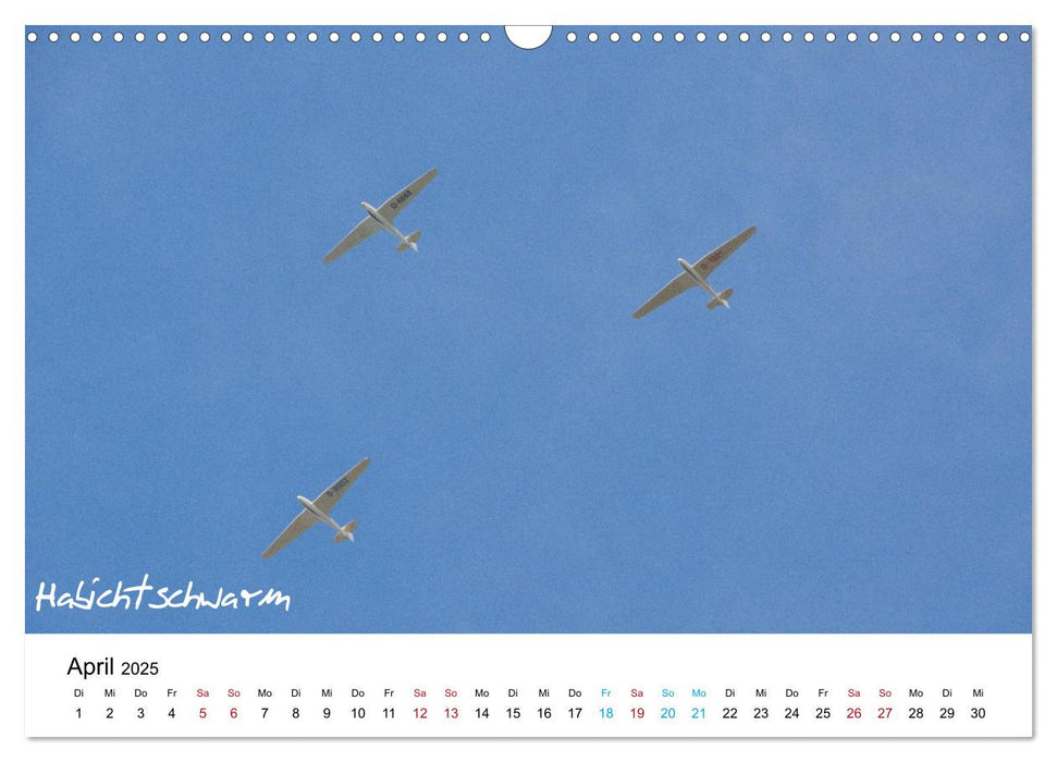 Flugzeuge auf der Wasserkuppe 2025 (CALVENDO Wandkalender 2025)