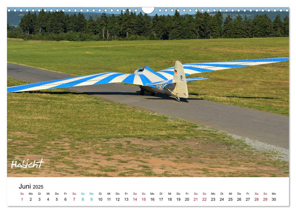 Flugzeuge auf der Wasserkuppe 2025 (CALVENDO Wandkalender 2025)