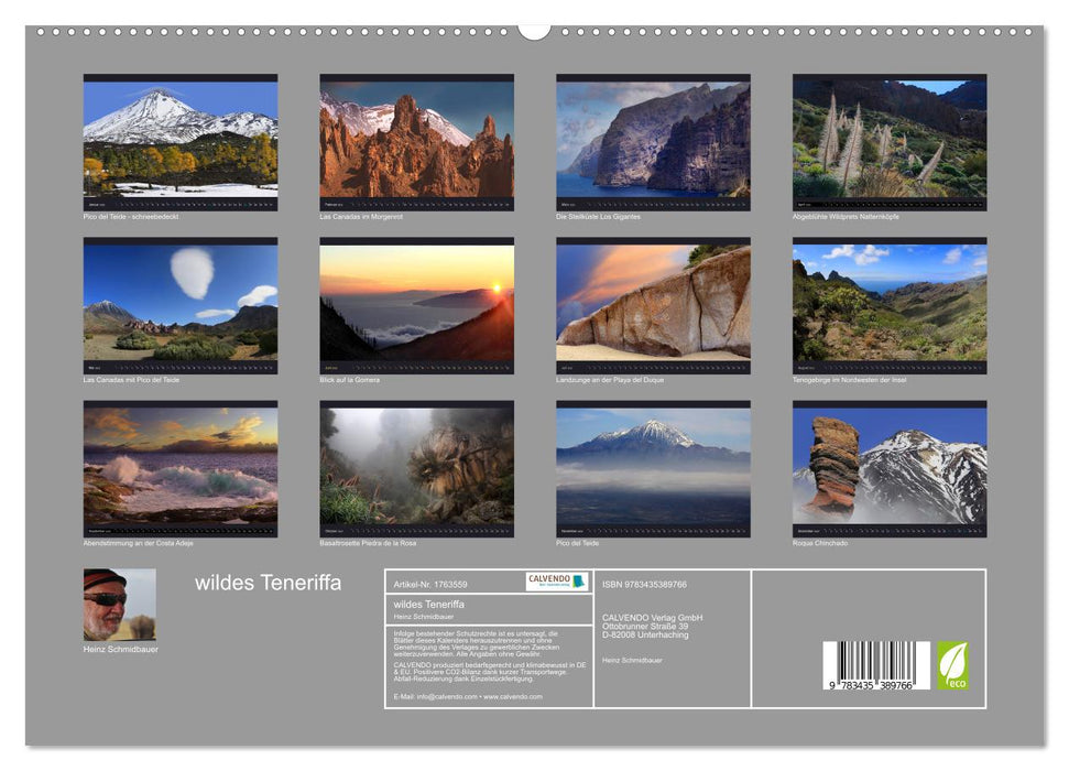 wildes Teneriffa (CALVENDO Premium Wandkalender 2025)