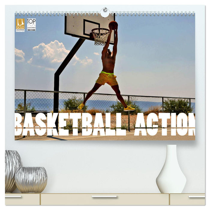 Basketball Action (CALVENDO Premium Wandkalender 2025)