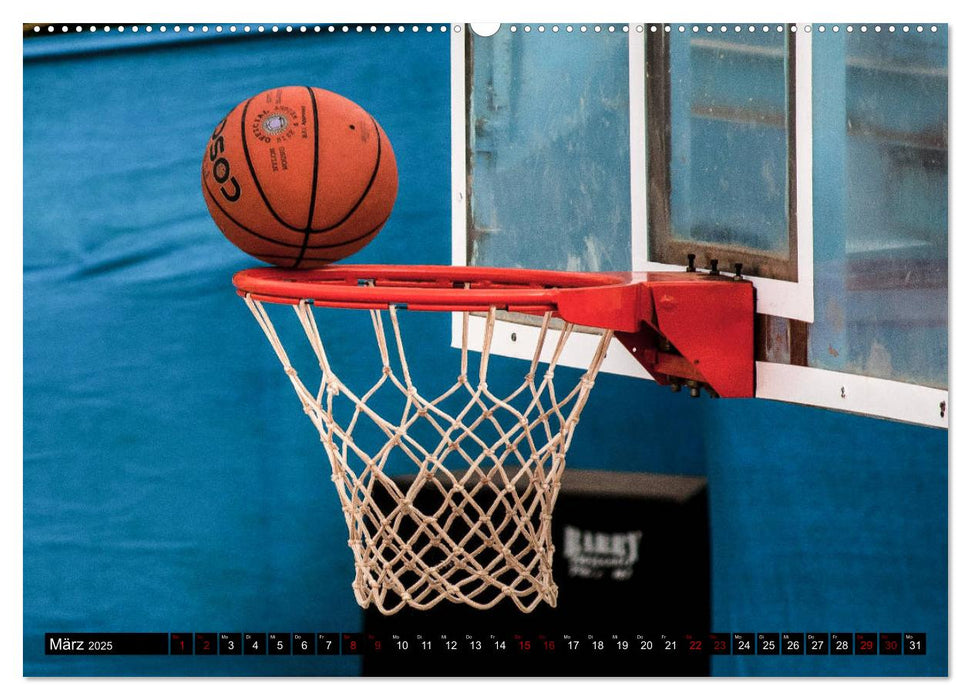 Basketball Action (CALVENDO Premium Wandkalender 2025)