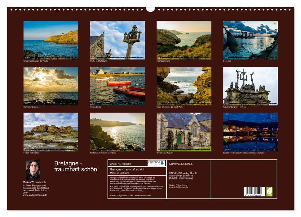 Bretagne - traumhaft schön! (CALVENDO Wandkalender 2025)