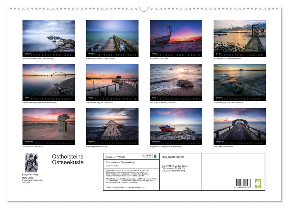Ostholsteins Ostseeküste (CALVENDO Wandkalender 2025)