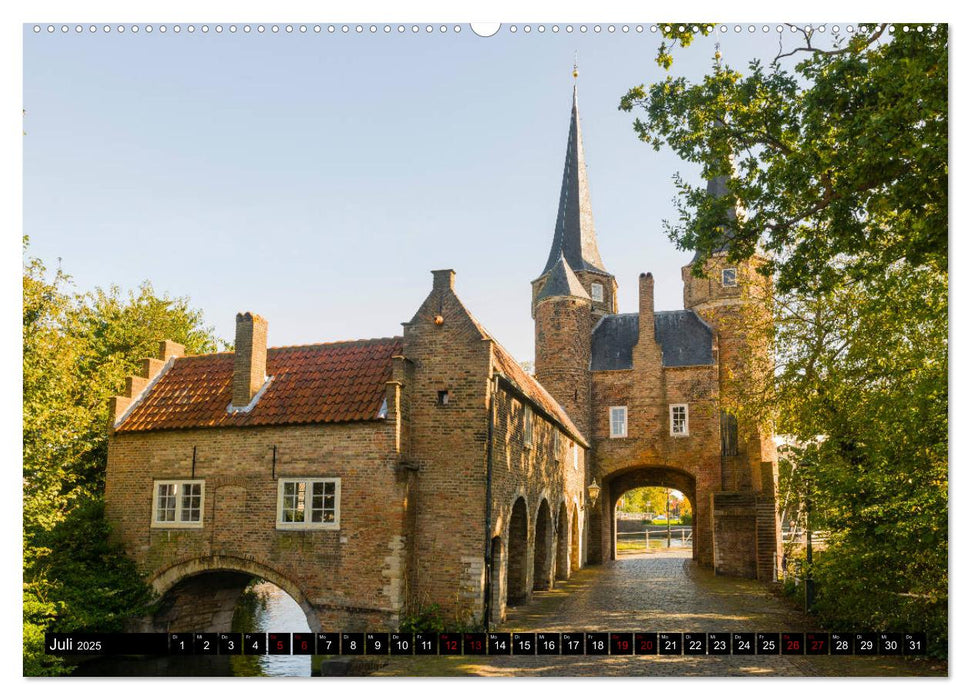 Zauberhaftes Delft - Perle der Niederlande (CALVENDO Premium Wandkalender 2025)