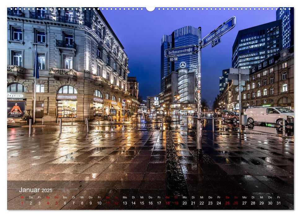 Frankfurt city view (CALVENDO Premium Wandkalender 2025)