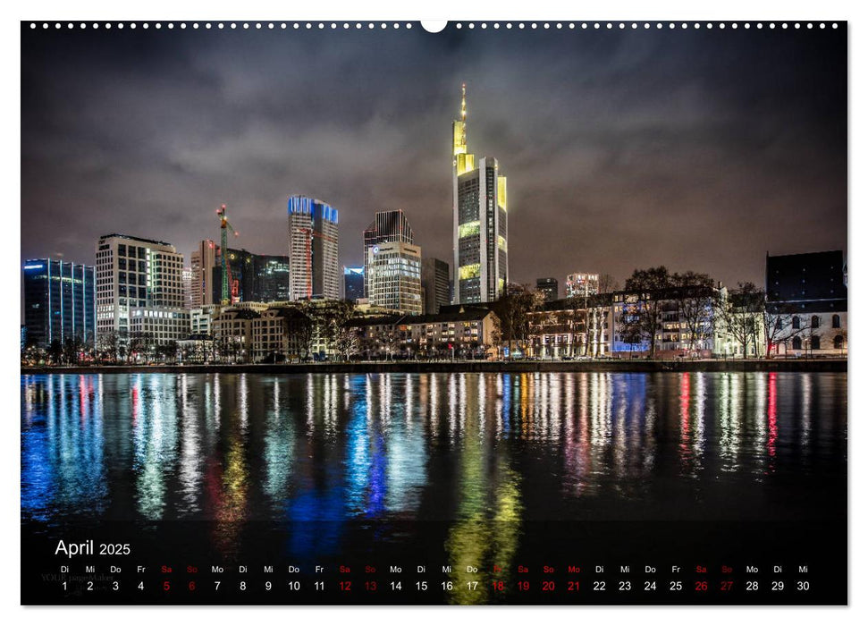 Frankfurt city view (CALVENDO Premium Wandkalender 2025)