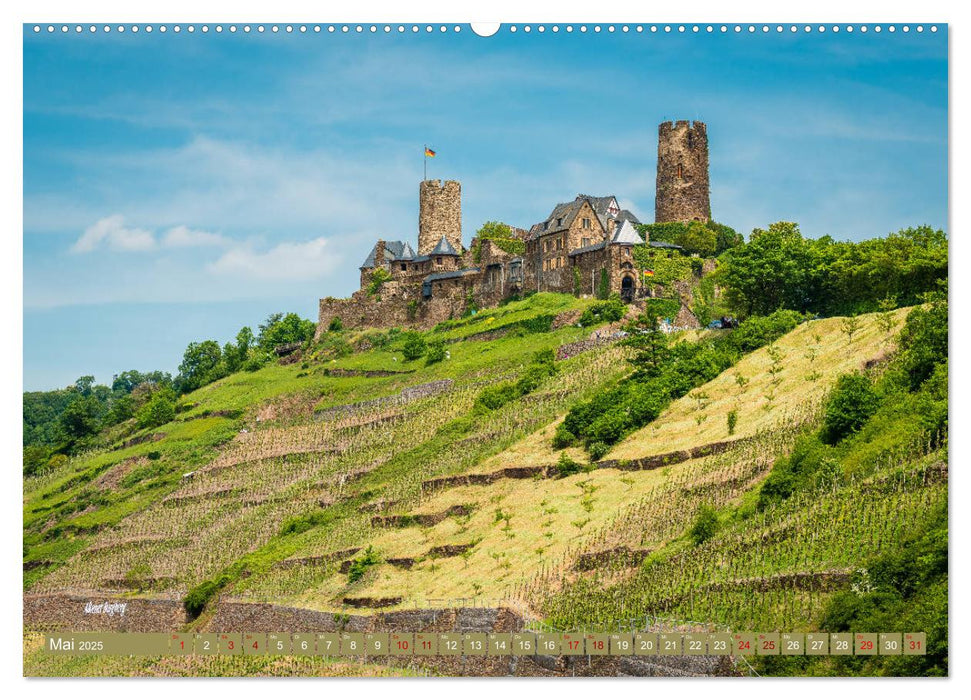 Mosel-Burgen (CALVENDO Premium Wandkalender 2025)