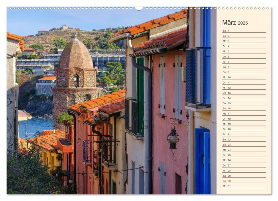 Collioure - Perle der Cote Vermeille (CALVENDO Wandkalender 2025)