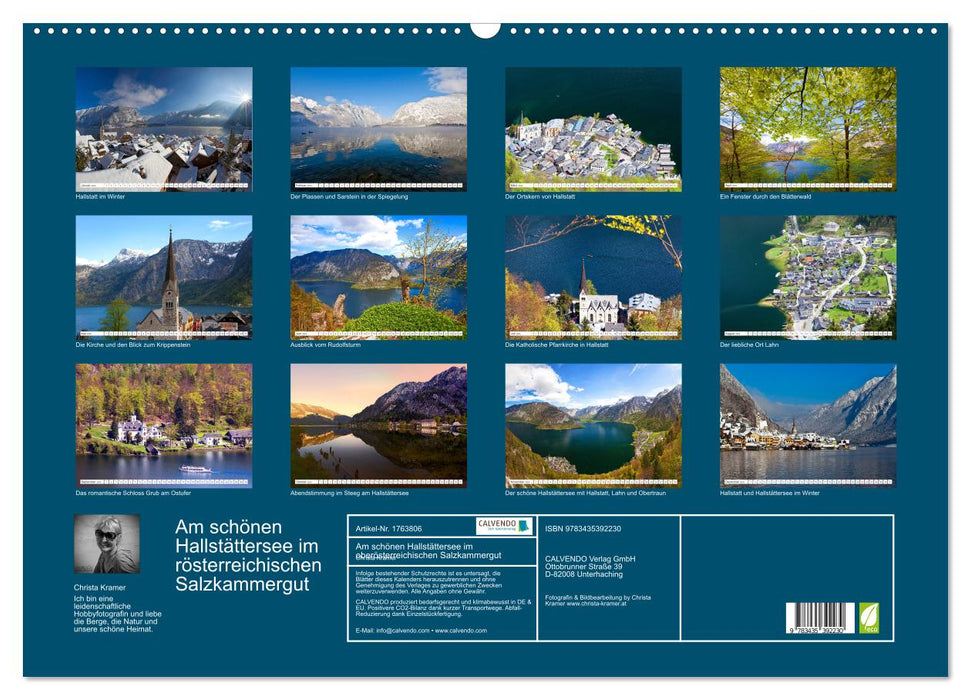 Am schönen Hallstättersee im oberösterreichischen Salzkammergut (CALVENDO Wandkalender 2025)