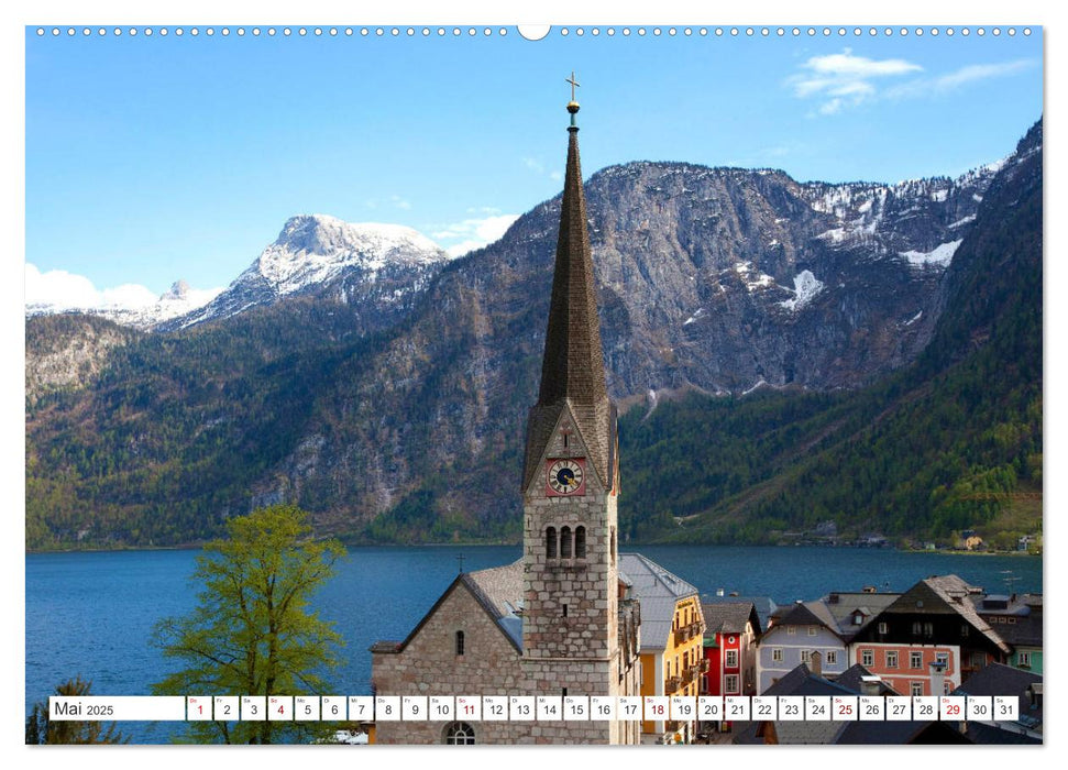 Am schönen Hallstättersee im oberösterreichischen Salzkammergut (CALVENDO Wandkalender 2025)