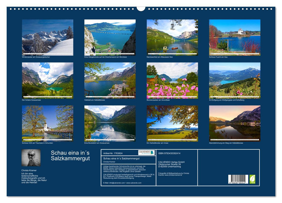 Schau eina in´s Salzkammergut (CALVENDO Wandkalender 2025)