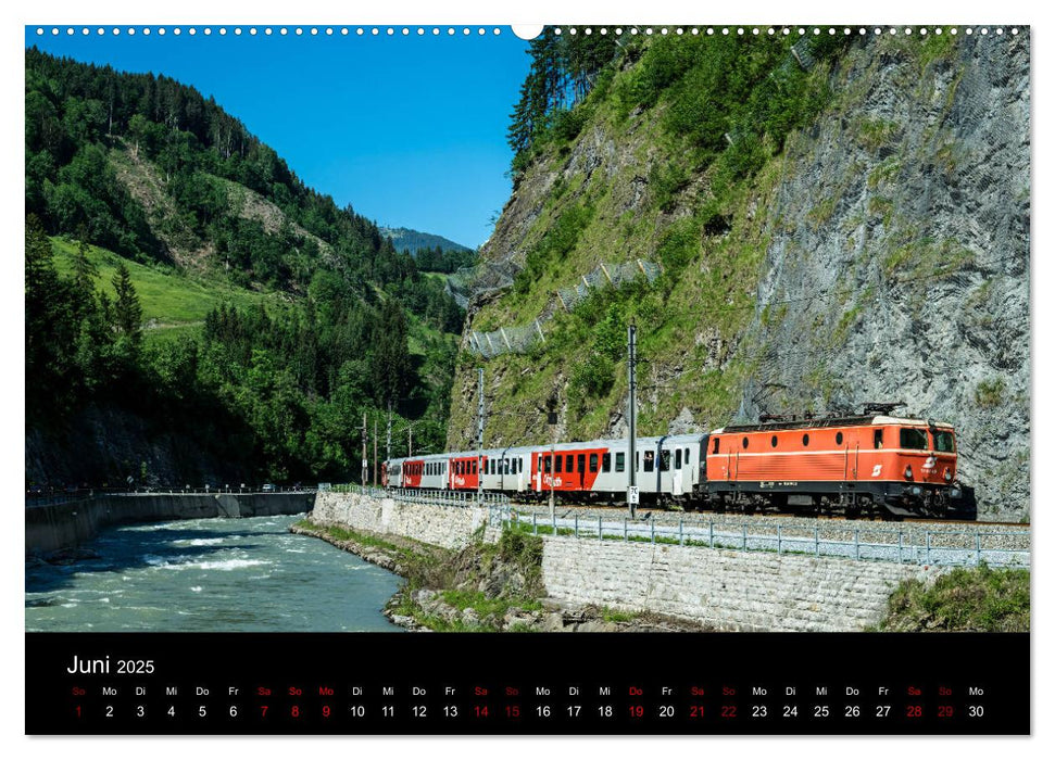 Die Bahn im Salzburgerland (CALVENDO Premium Wandkalender 2025)