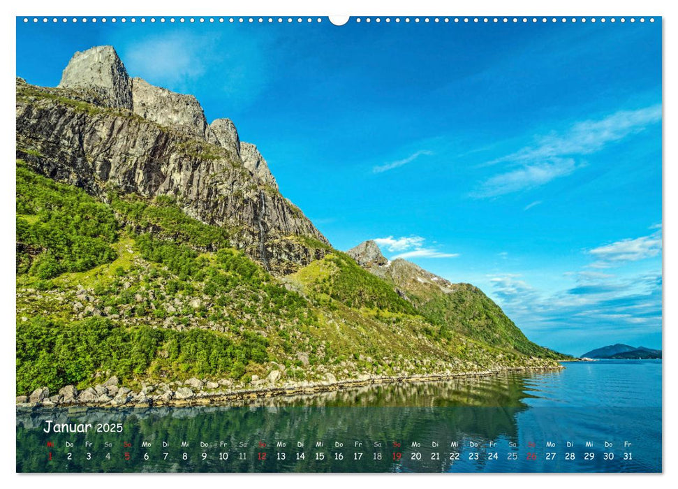 Skandinavien - Fjorde, Schären und Meer... (CALVENDO Premium Wandkalender 2025)