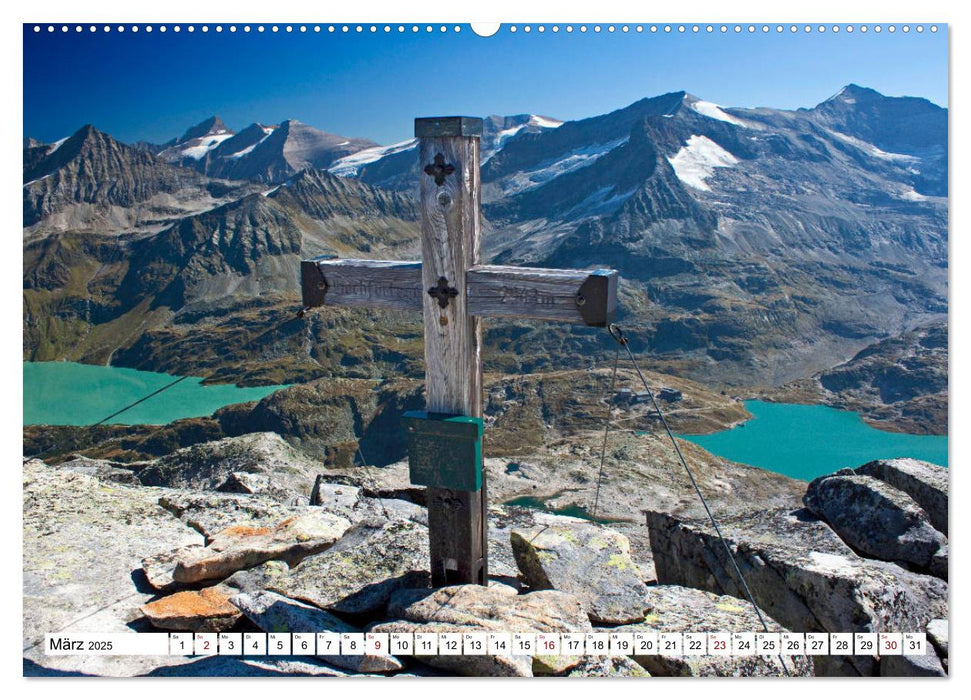 Gipfelkreuze Hohe Tauern im schönen Salzburger Land (CALVENDO Premium Wandkalender 2025)