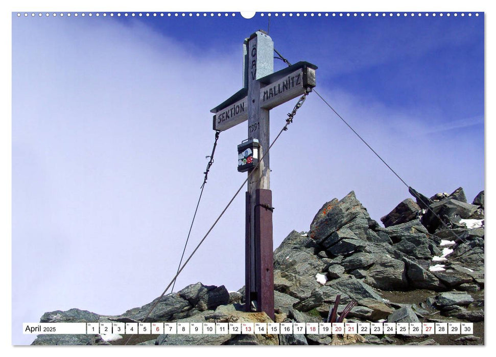 Gipfelkreuze Hohe Tauern im schönen Salzburger Land (CALVENDO Premium Wandkalender 2025)