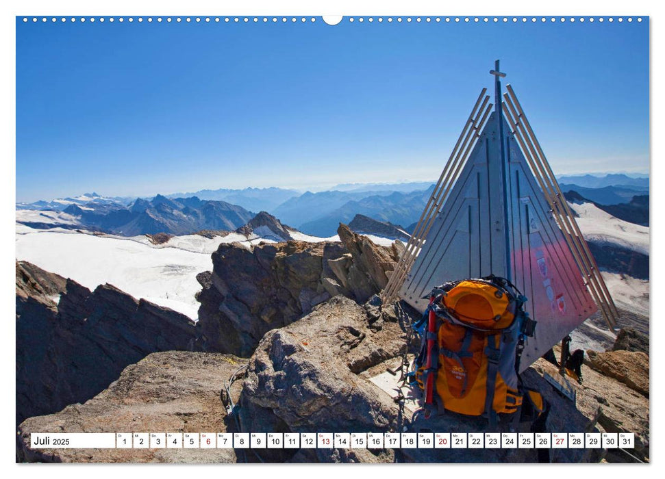 Gipfelkreuze Hohe Tauern im schönen Salzburger Land (CALVENDO Premium Wandkalender 2025)