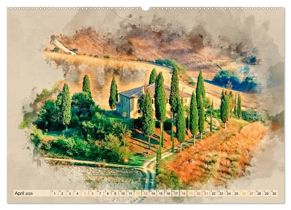 Meine Liebe - Toskana (CALVENDO Premium Wandkalender 2025)
