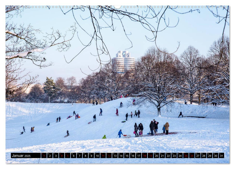 Olympiadorf und -park in München (CALVENDO Premium Wandkalender 2025)