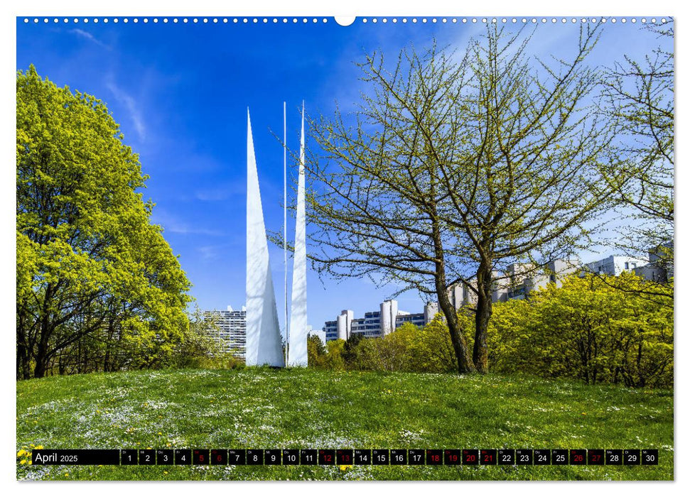 Olympiadorf und -park in München (CALVENDO Premium Wandkalender 2025)