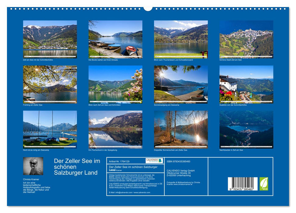 Der Zeller See im schönen Salzburger Land (CALVENDO Premium Wandkalender 2025)