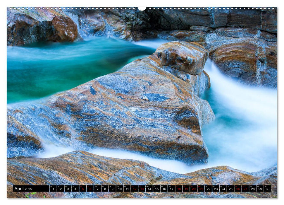 Alles im Fluss - Steine und Wasser (CALVENDO Premium Wandkalender 2025)