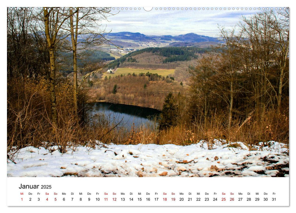 Sehenswertes in der Eifel - Die schönsten Maare (CALVENDO Premium Wandkalender 2025)