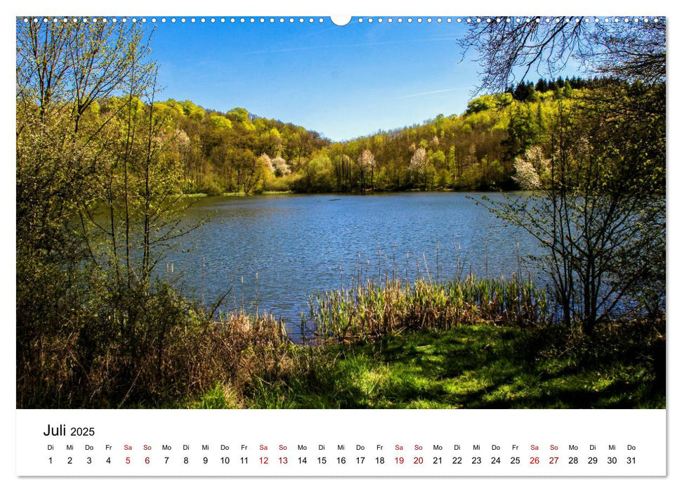 Sehenswertes in der Eifel - Die schönsten Maare (CALVENDO Premium Wandkalender 2025)