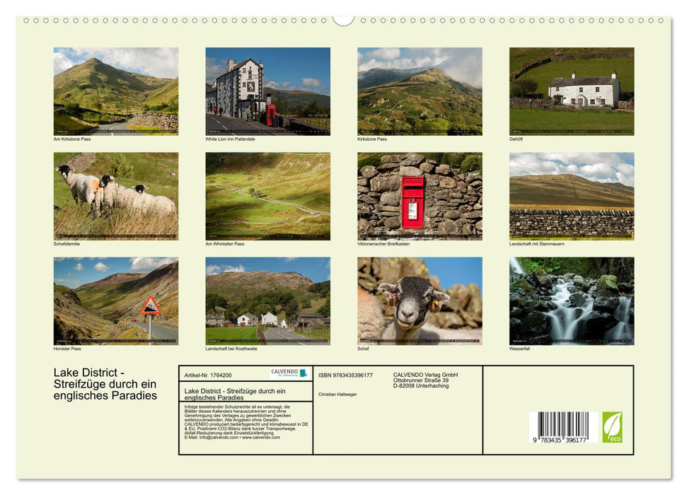 Lake District - Streifzüge durch ein englisches Paradies (CALVENDO Premium Wandkalender 2025)