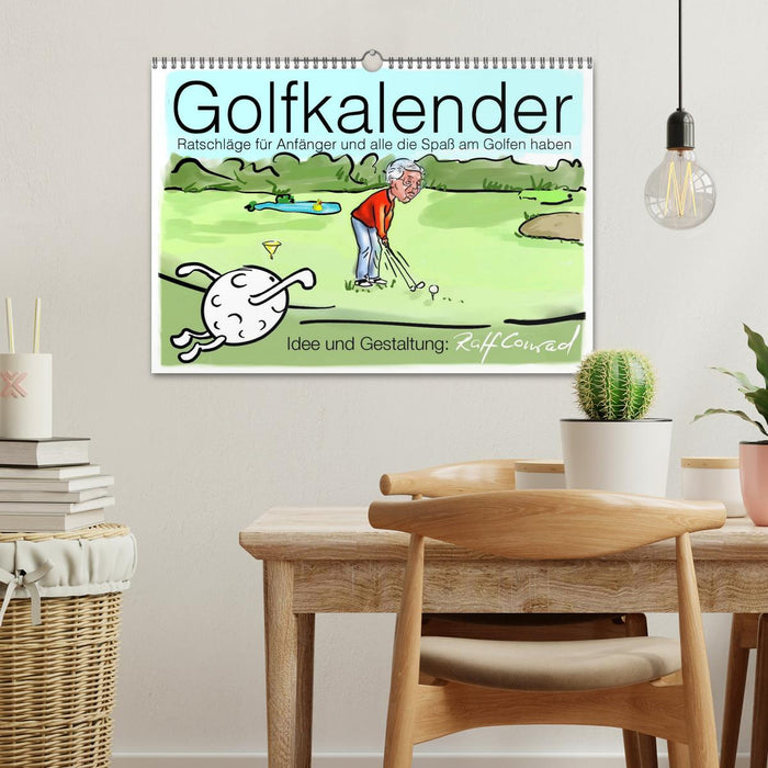 Golfkalender für Anfänger und alle die Spaß am Golfen haben (CALVENDO Wandkalender 2025)