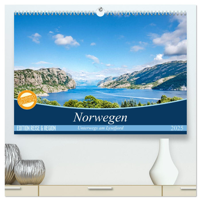 Norwegen - Unterwegs am Lysefjord (CALVENDO Premium Wandkalender 2025)