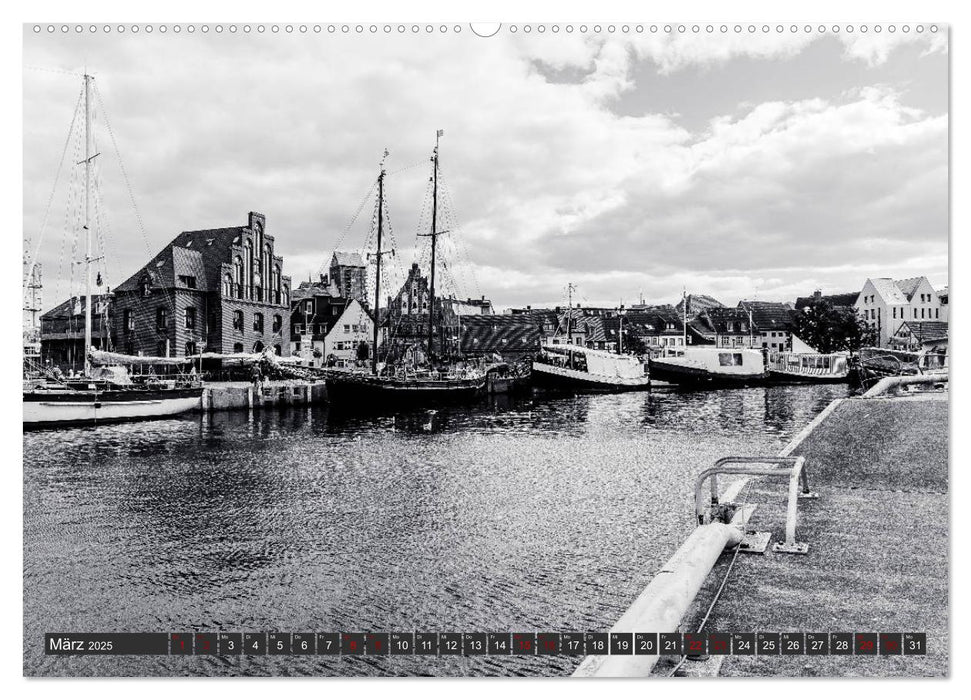 Ein Blick auf die Hansestadt Wismar (CALVENDO Wandkalender 2025)