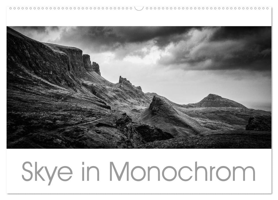 Skye in Monochrom (CALVENDO Wandkalender 2025)