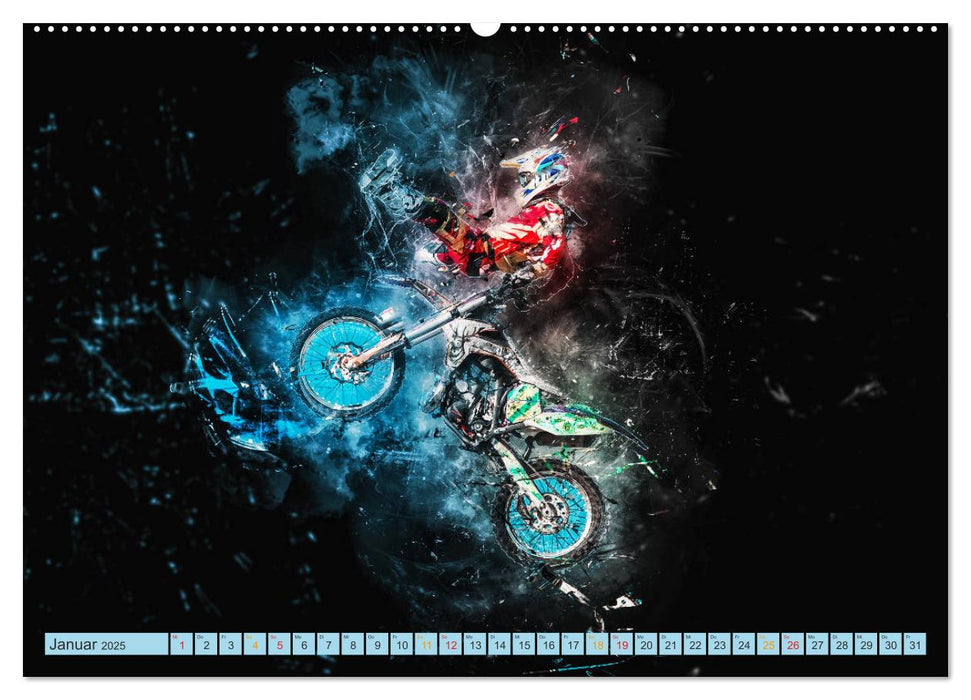 Motocross - extrem cool (CALVENDO Premium Wandkalender 2025)