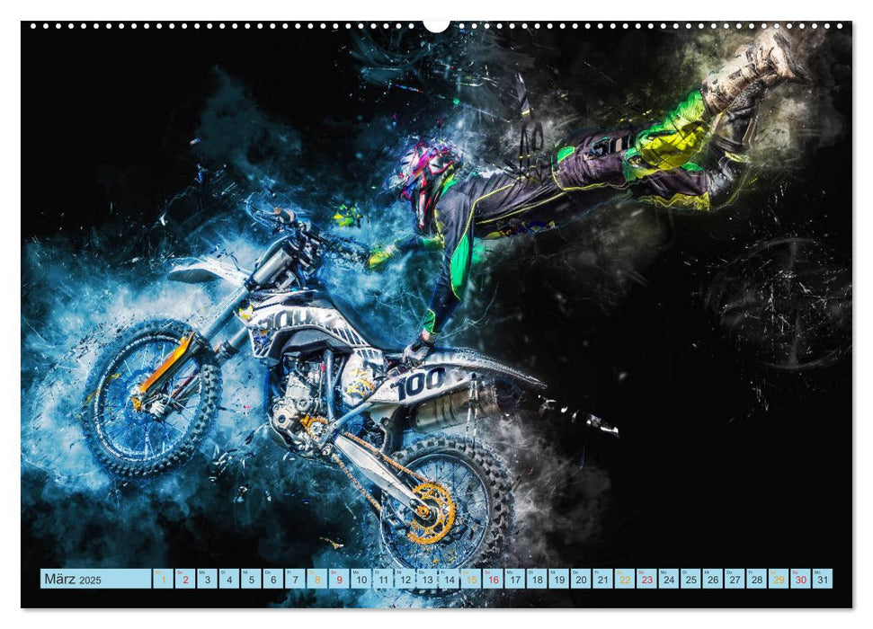 Motocross - extrem cool (CALVENDO Premium Wandkalender 2025)