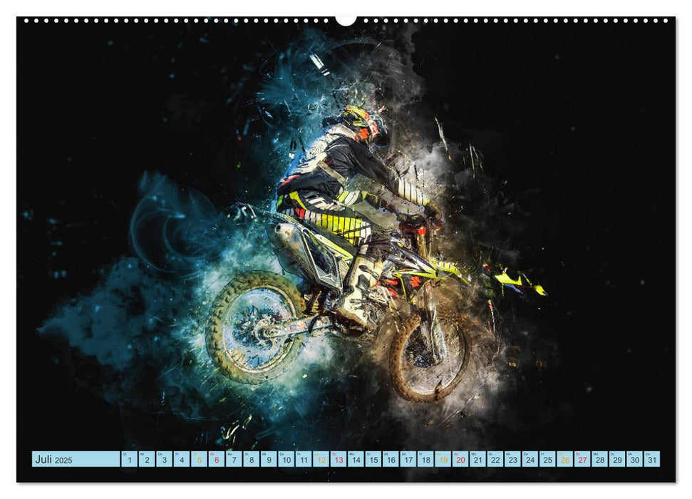 Motocross - extrem cool (CALVENDO Premium Wandkalender 2025)