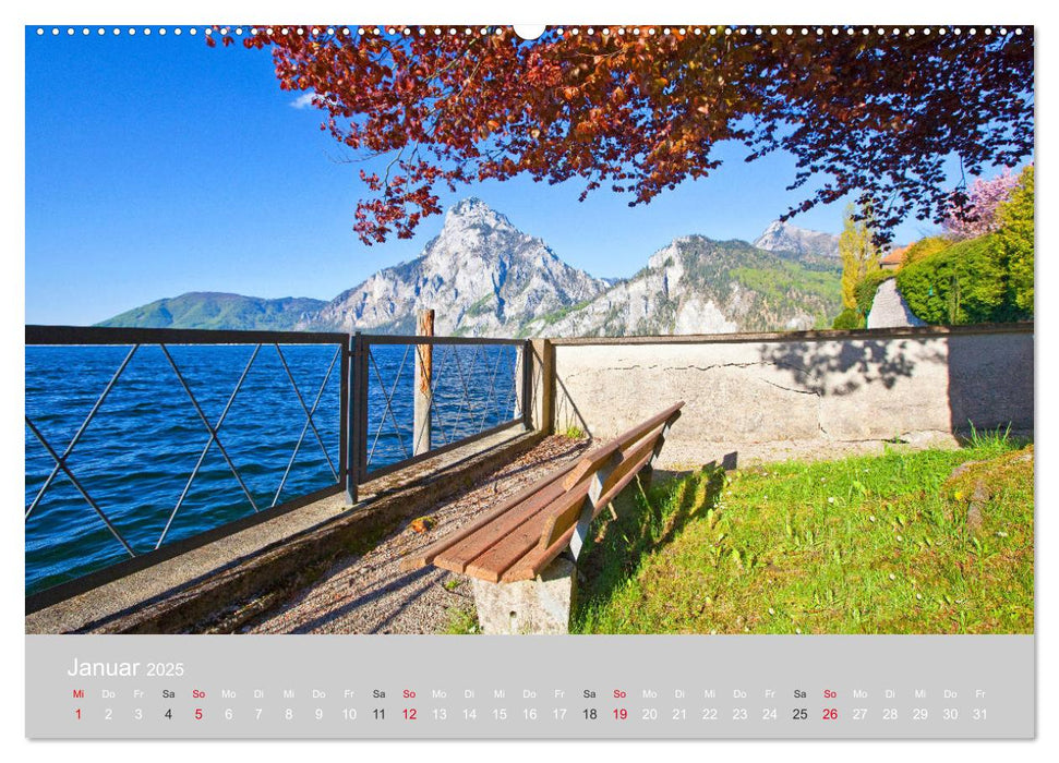 Am schönen Traunsee im Salzkammergut (CALVENDO Wandkalender 2025)