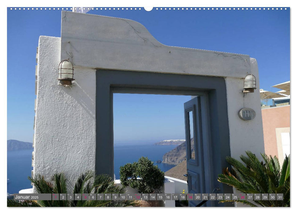 Santorini - Insel ewiger Liebe (CALVENDO Premium Wandkalender 2025)