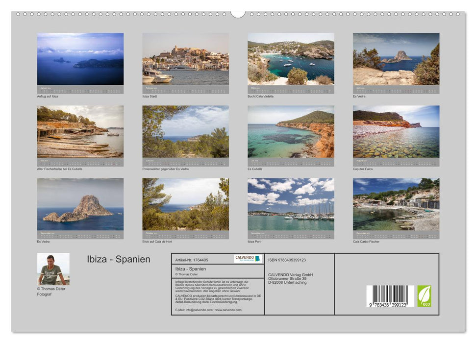 Ibiza - Spanien (CALVENDO Premium Wandkalender 2025)