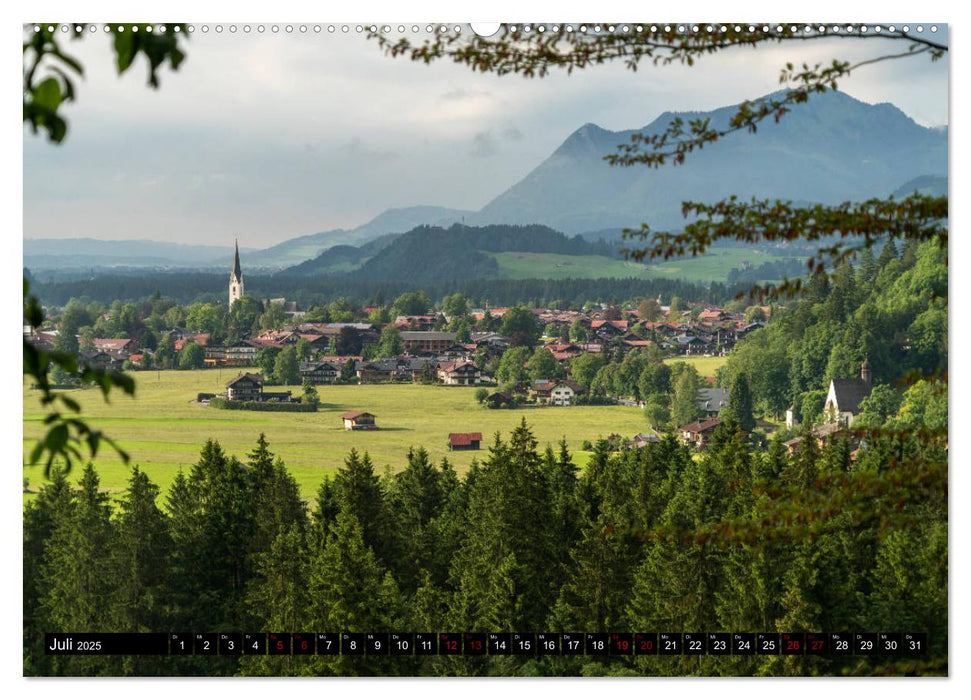 Oberstdorf und Umgebung (CALVENDO Premium Wandkalender 2025)