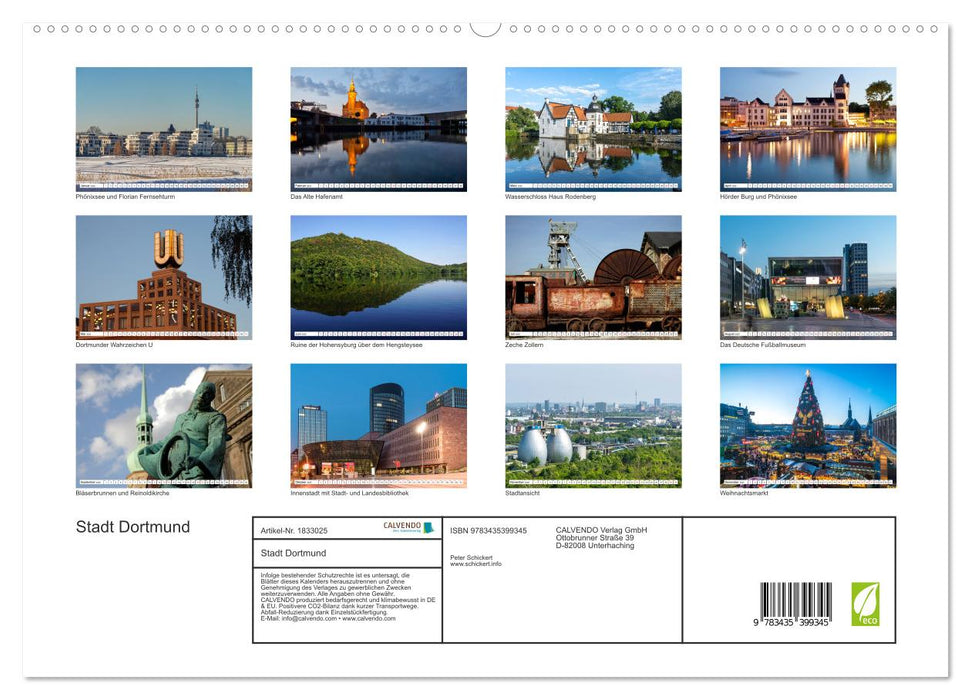 Stadt Dortmund (CALVENDO Premium Wandkalender 2025)
