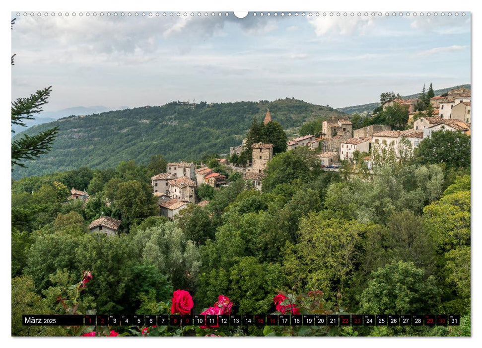 Einsame Dörfer - Eine Wanderung in den Abruzzen (CALVENDO Premium Wandkalender 2025)