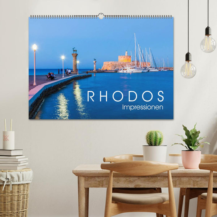 RHODOS Impressionen (CALVENDO Wandkalender 2025)